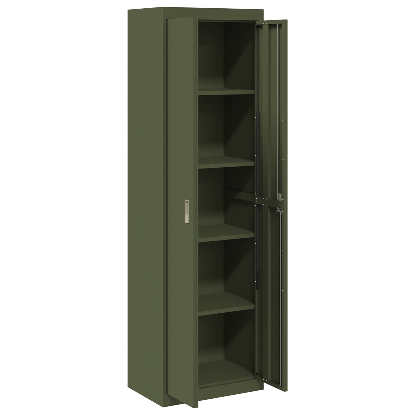 Armadio con archiviazione 2 pcs Verde oliva 60 x 40 x 200 cm