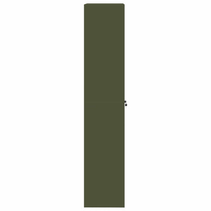 Armadio con archiviazione 2 pcs Verde oliva 60 x 40 x 200 cm