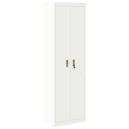 Armadio 2 pcs Bianco 60 x 40 x 200 cm Acciaio laminato a freddo
