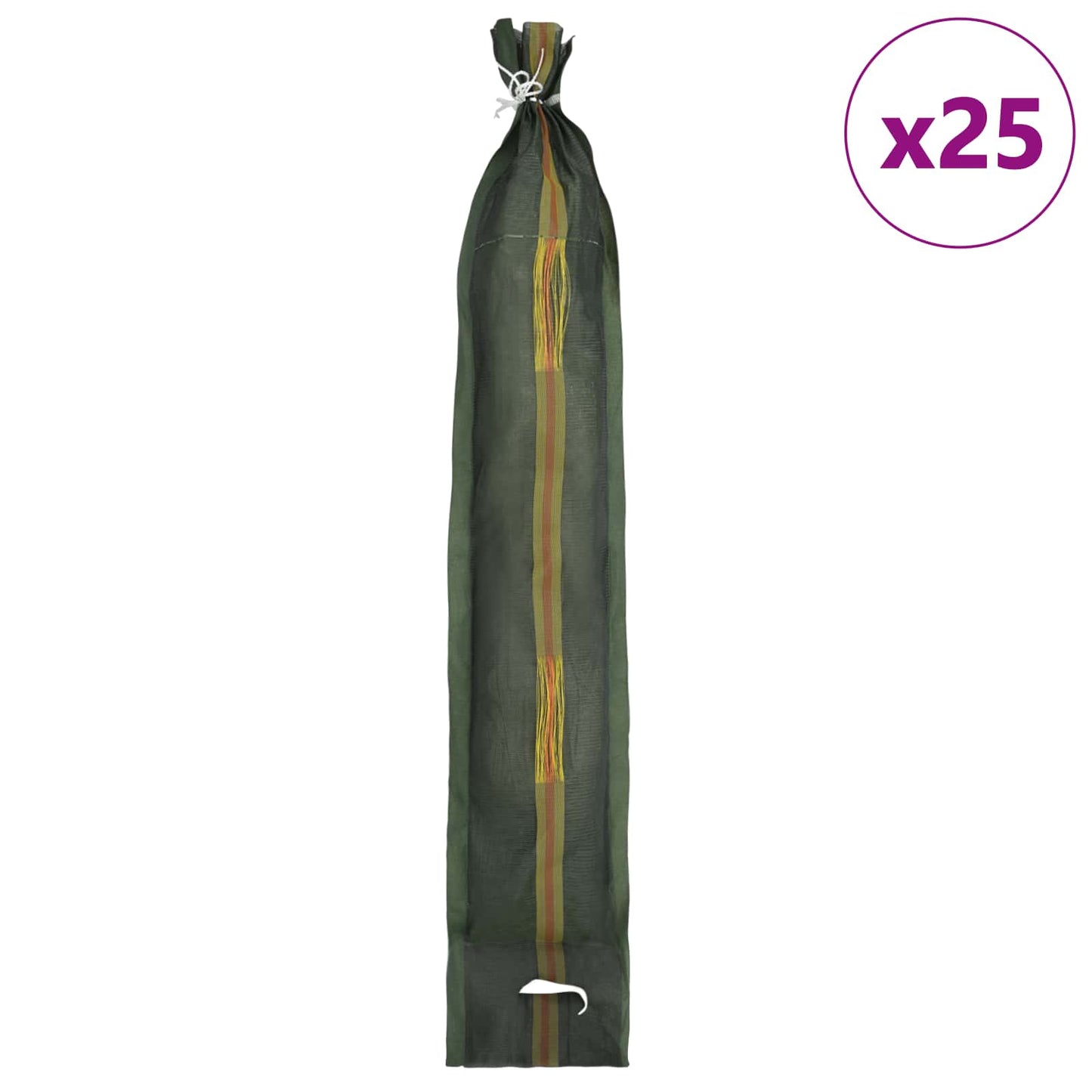 Sacchi di sabbia 25 pcs Verde Scuro 100 x 25 cm HDPE | homemem39