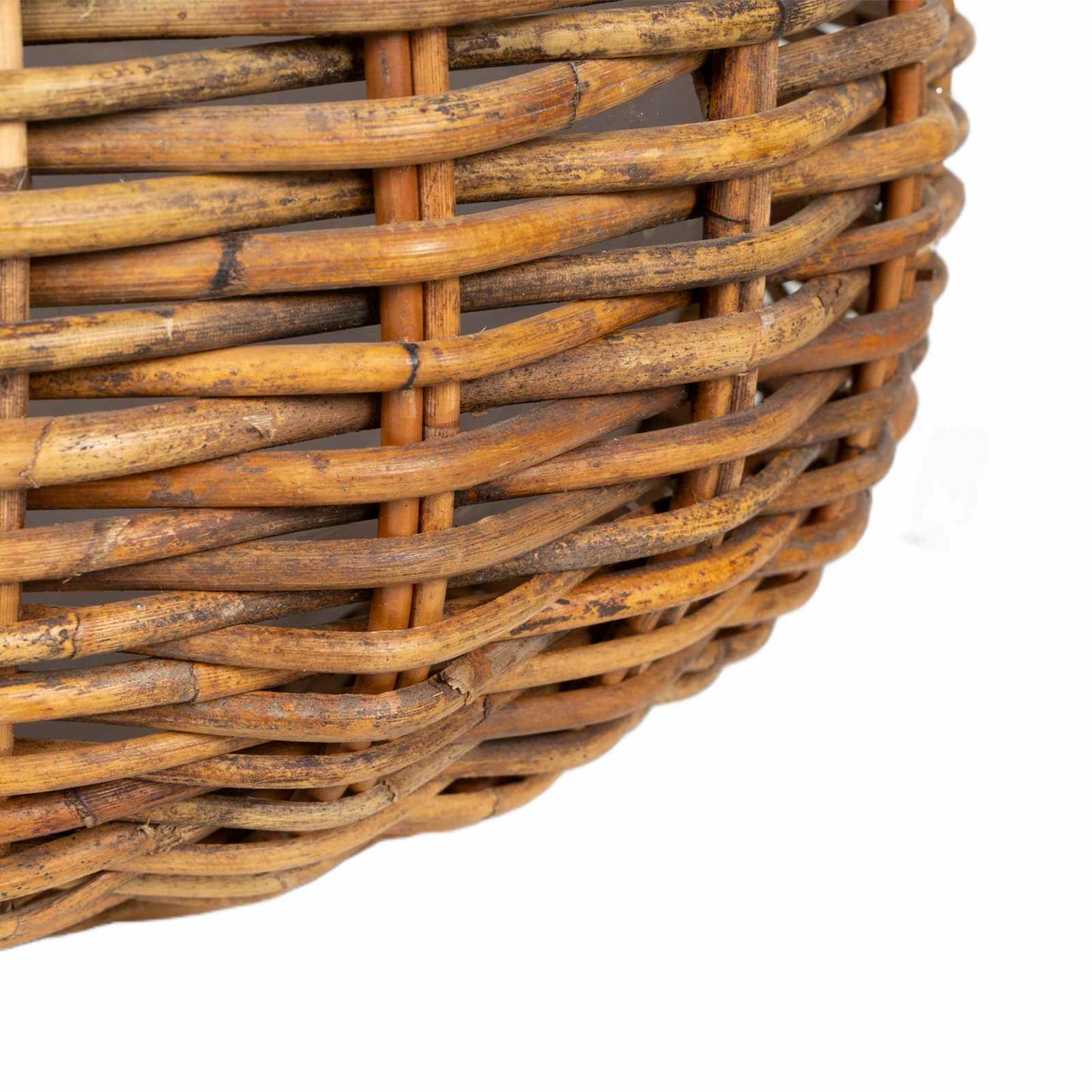 Cestino per piante 2 pz Marrone Naturale Rattan Kubu
