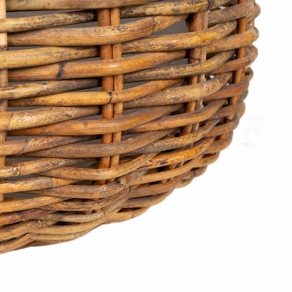 Cestino per piante 2 pz Marrone Naturale Rattan Kubu
