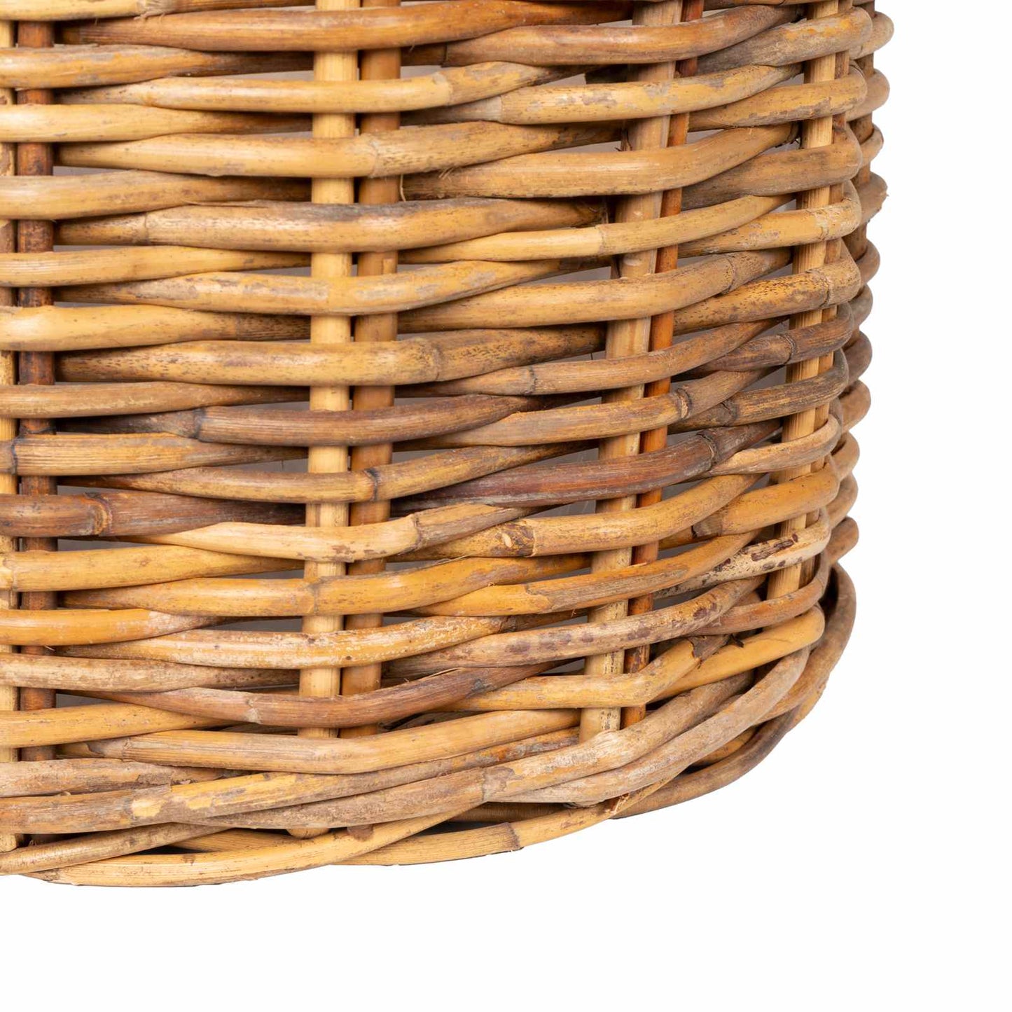 Cestino per Piante 2 pz Marrone Naturale Rattan Kubu