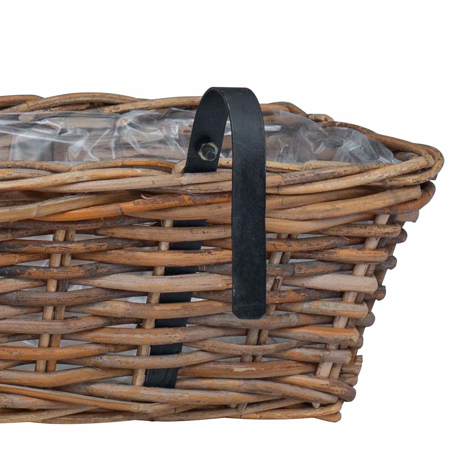 Cestino Appendibile per Piante 2 pcs Marrone 48 x 22 x 15 cm | homemem39
