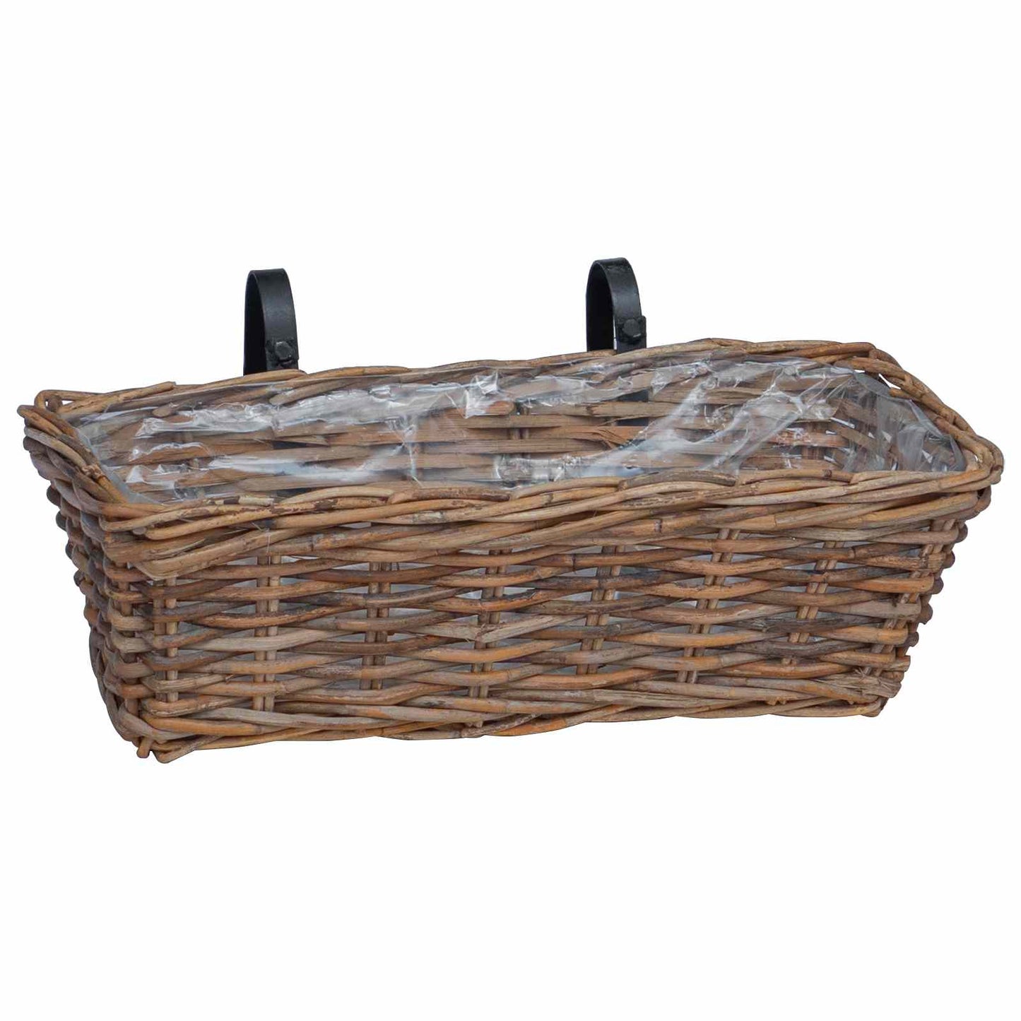 Cestino Appendibile per Piante 2 pcs Marrone 48 x 22 x 15 cm | homemem39