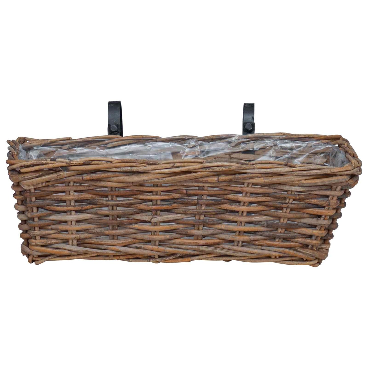 Cestino Appendibile per Piante 2 pcs Marrone 48 x 22 x 15 cm | homemem39