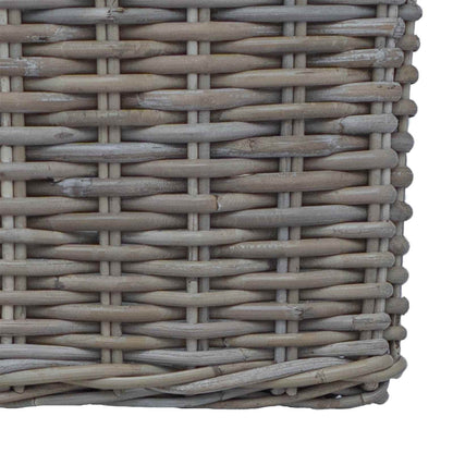 Cestino per Piante con archiviazione 2 pcs Grigio Rattan Lacak | homemem39