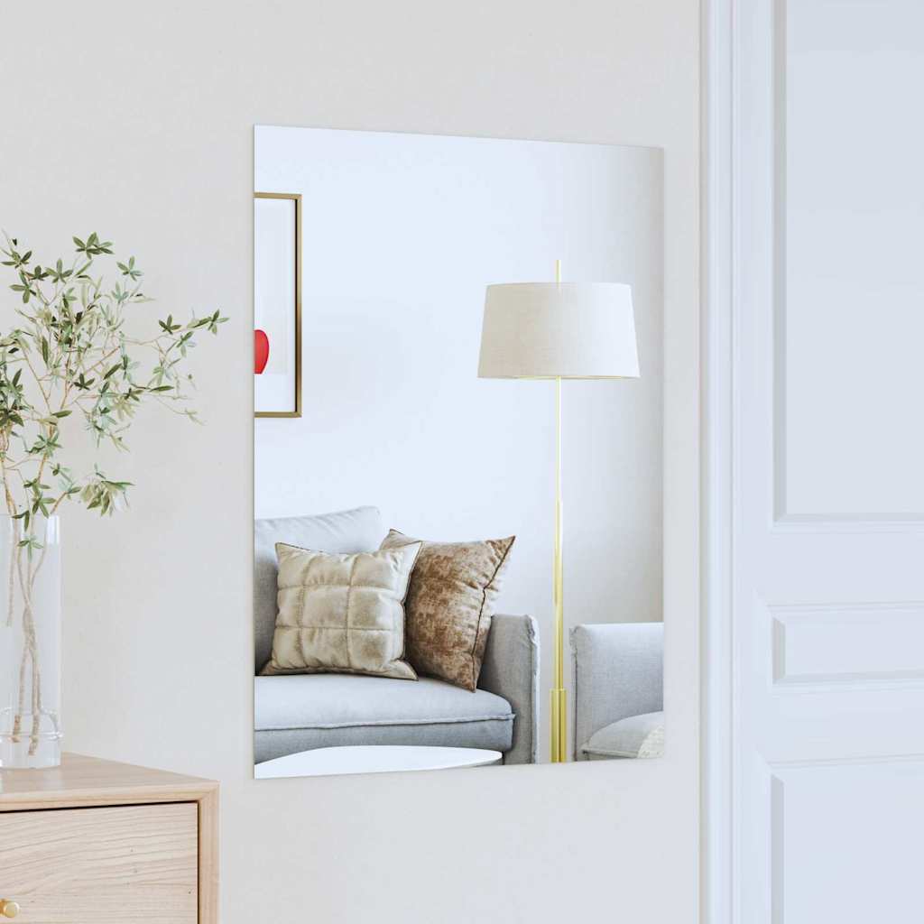 Specchio da parete Rettangolare 80 x 60 cm vetro temperato | homemem39