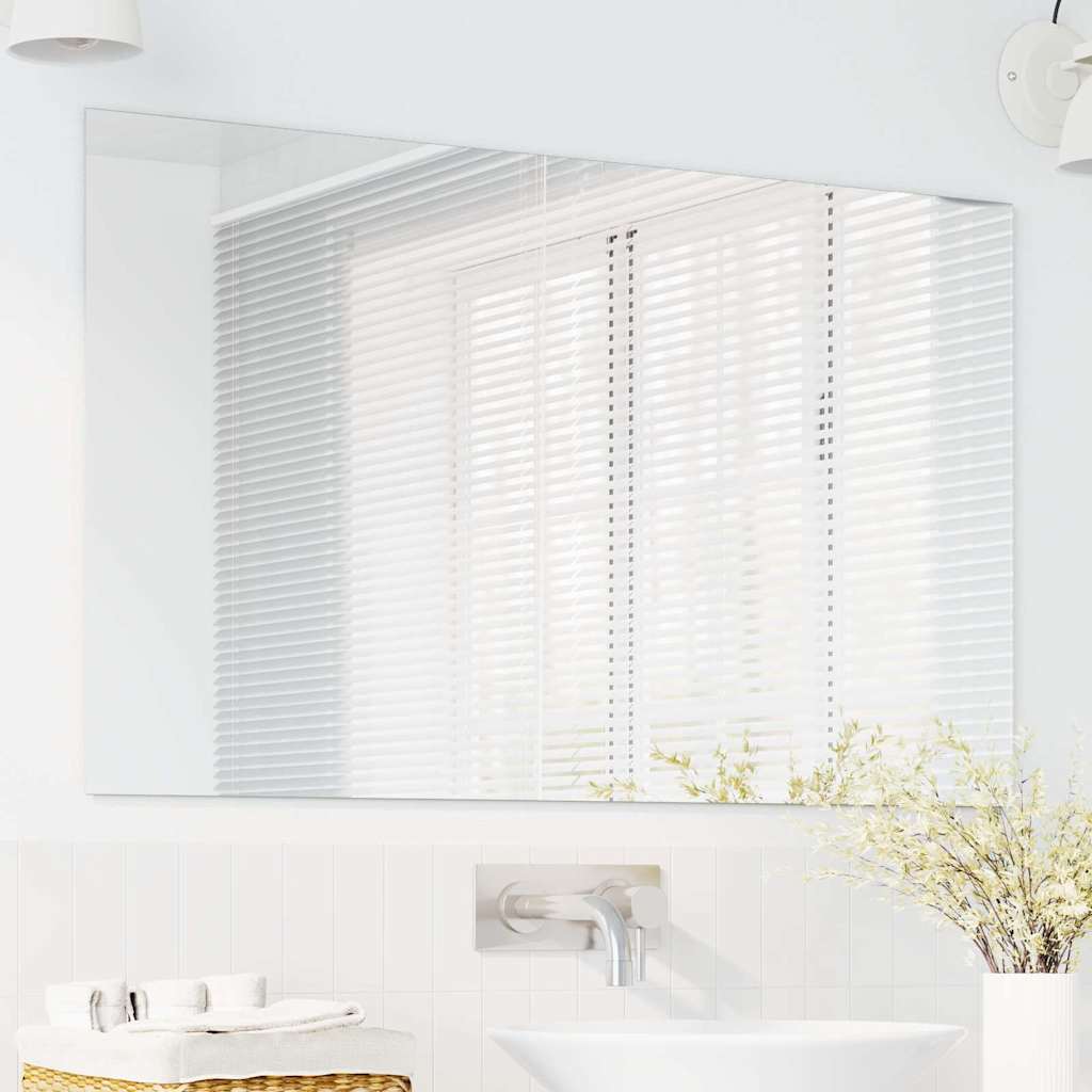 Specchio da parete Rettangolare 100 x 60 cm vetro temperato | homemem39