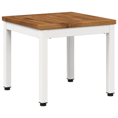 Tavolino da salotto NAARDEN Naturale e Bianco