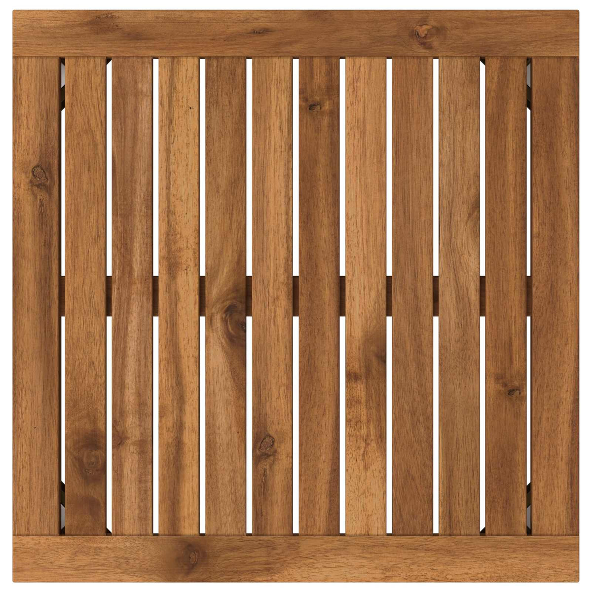 Tavolino da salotto Naturale e Bianco 49 x 48,5 x 36 cm