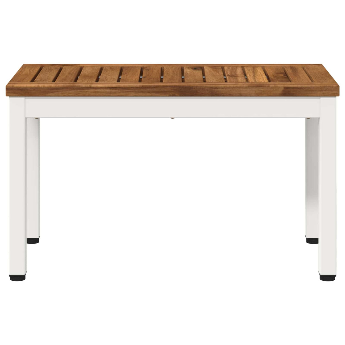 Tavolino da salotto Naturale e Bianco 60,5 x 30 x 36 cm