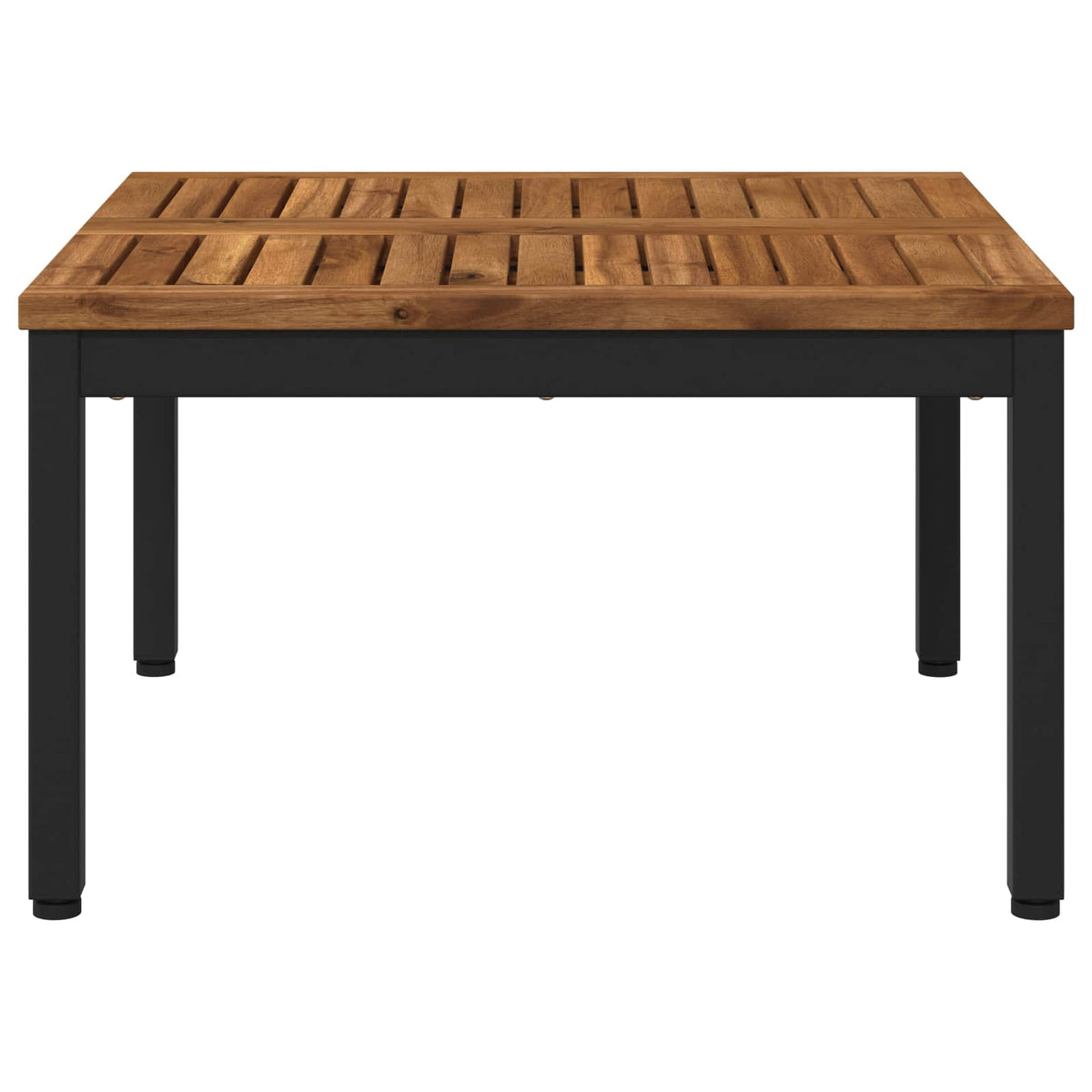 Tavolino da salotto Naturale e Nero 60 x 60,5 x 36 cm
