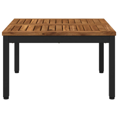 Tavolino da salotto Naturale e Nero 60 x 60,5 x 36 cm