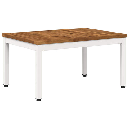 Tavolino da salotto NAARDEN Naturale e Bianco
