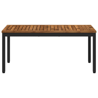 Tavolino da salotto Naturale e Nero 49 x 100,5 x 45 cm