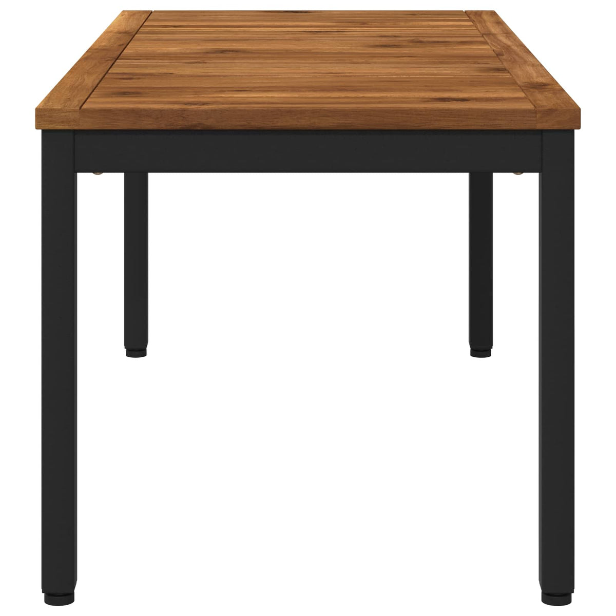 Tavolino da salotto Naturale e Nero 49 x 100,5 x 45 cm