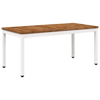 Tavolino da salotto Naturale e Bianco 49 x 100,5 x 45 cm