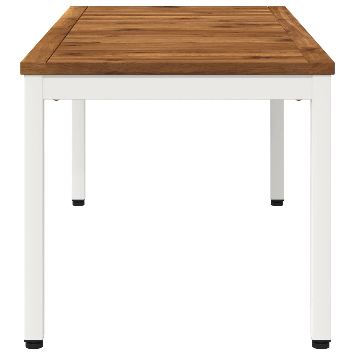 Tavolino da salotto Naturale e Bianco 49 x 100,5 x 45 cm