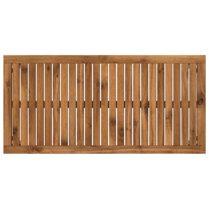 Tavolino da salotto Naturale e Bianco 49 x 100,5 x 45 cm
