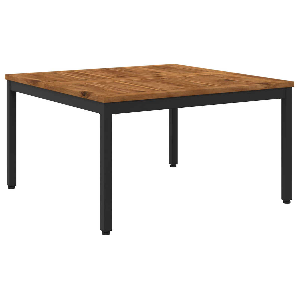 Tavolino da salotto Naturale e Nero 80 x 80,5 x 45 cm