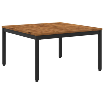 Tavolino da salotto Naturale e Nero 80 x 80,5 x 45 cm