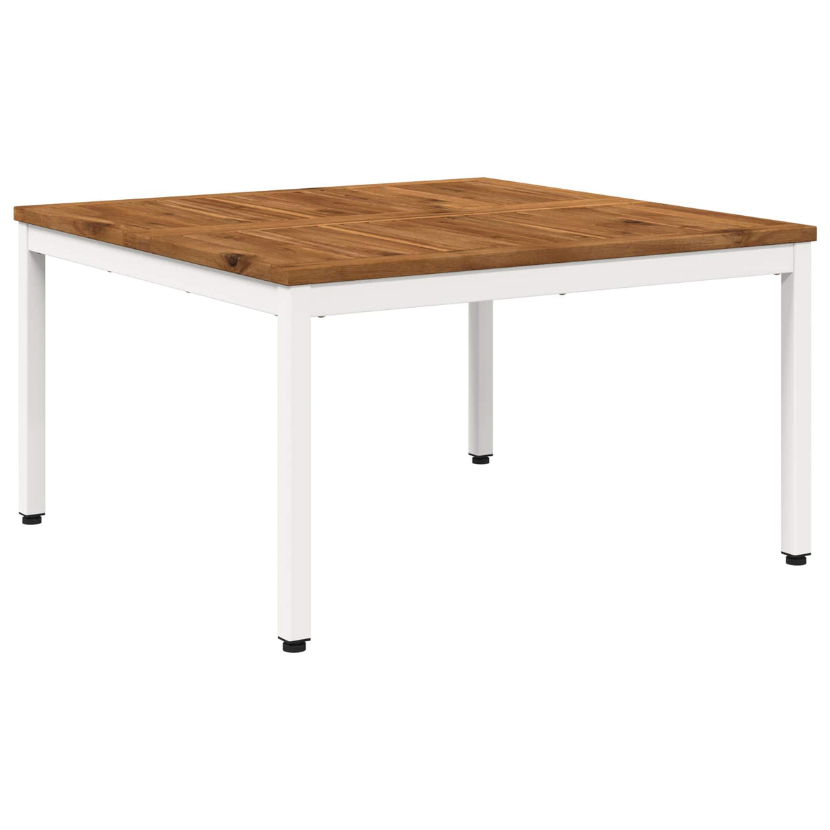 Tavolino da salotto Naturale e Bianco 80 x 80,5 x 45 cm