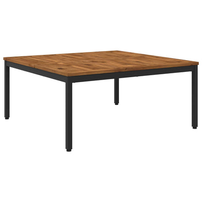 Tavolino da salotto Naturale e Nero 98 x 100,5 x 45 cm