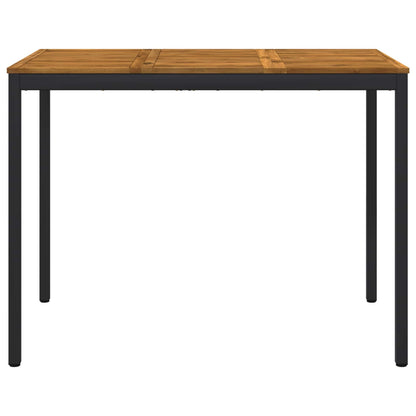 Tavolo Bar da Giardino Naturale e Nero 141 x 80,5 x 105 cm | homemem39