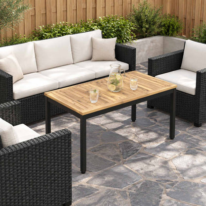 Tavolino da salotto Bianco e Nero 49 x 100,5 x 45 cm