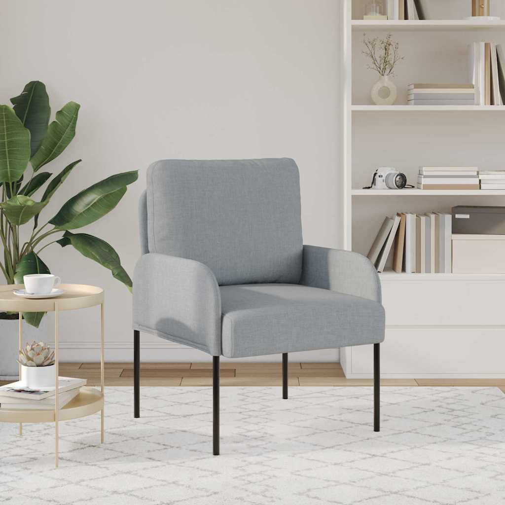 Divani con cuscino 55cm Grigio chiaro Legno compensato