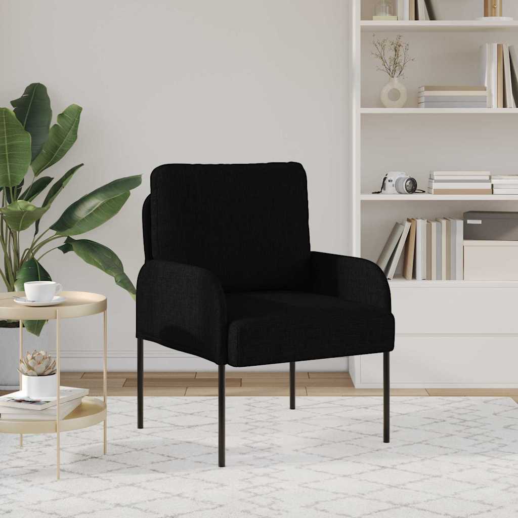 Divani con cuscino 55cm Nero Legno compensato | homemem39