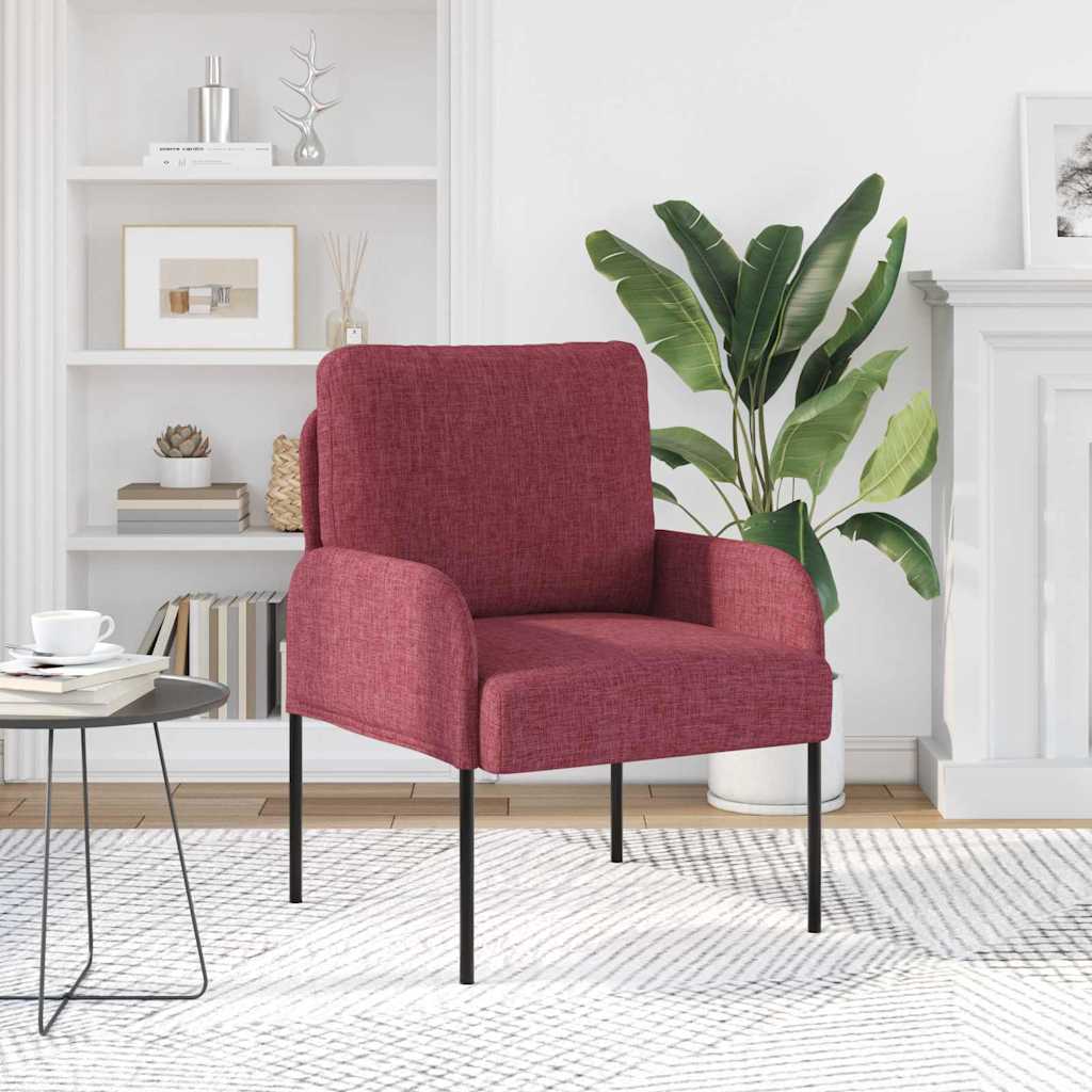 Divani con cuscino 55cm Rosso Vino Legno compensato | homemem39