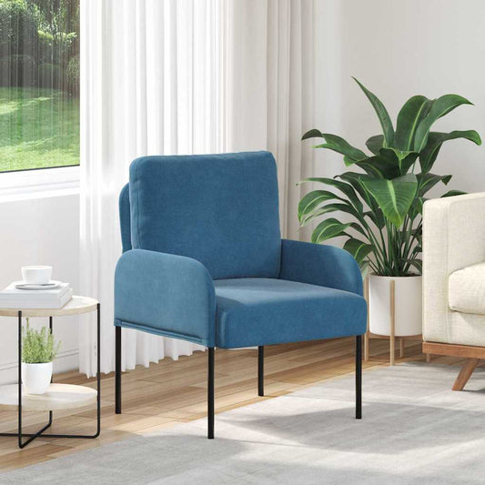 Divani con cuscino 55cm Blu Legno compensato | homemem39