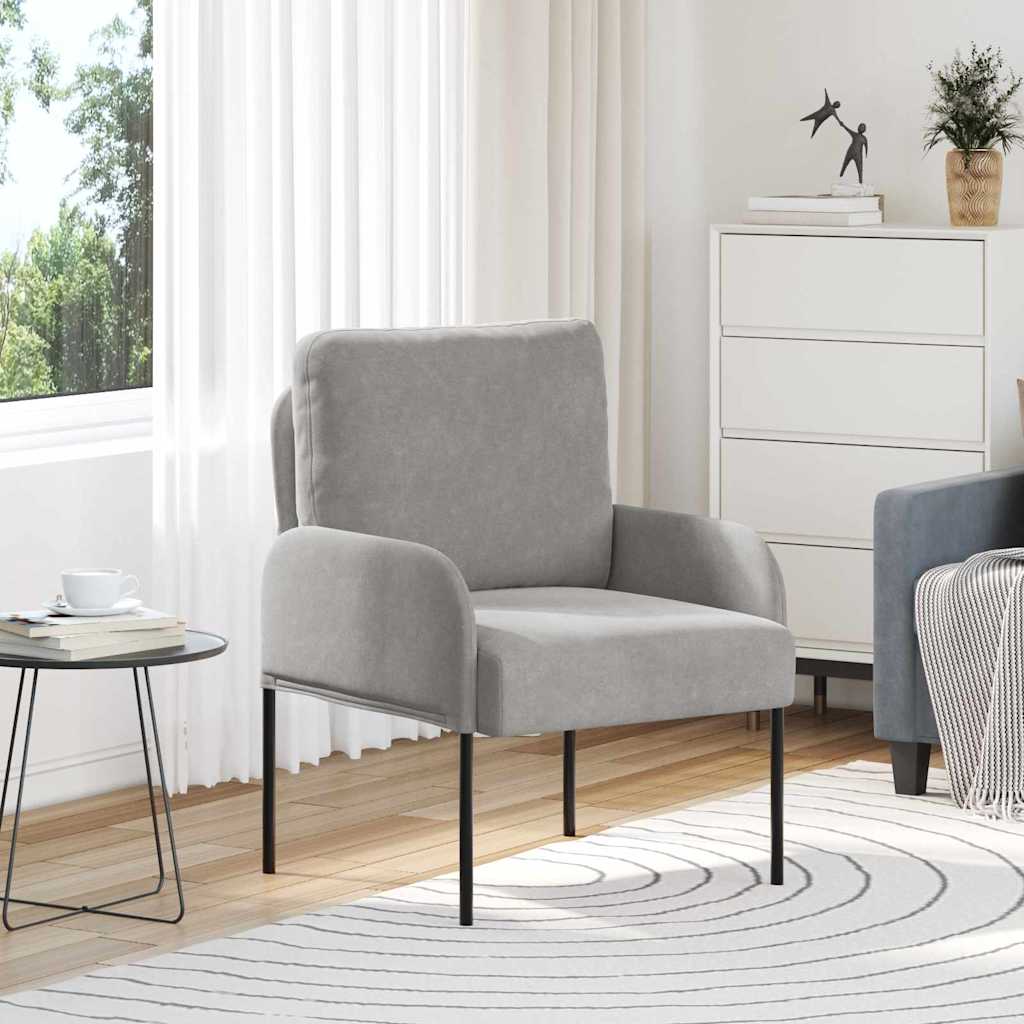 Divani con cuscino 55cm Grigio chiaro Legno compensato | homemem39