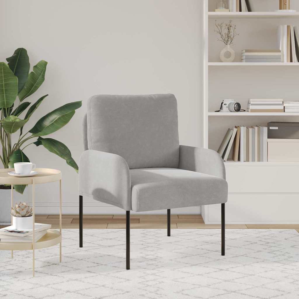 Divani con cuscino 55cm Grigio chiaro Legno compensato