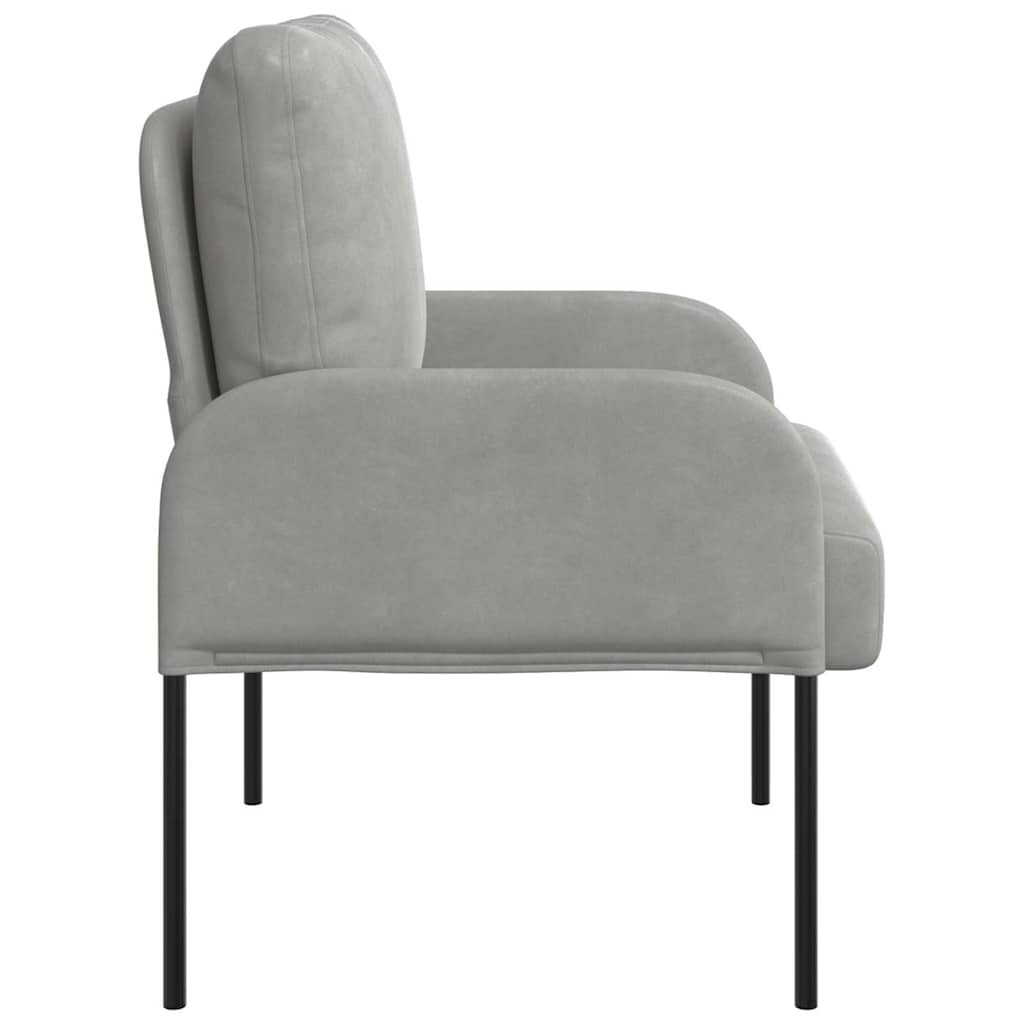 Divani con cuscino 55cm Grigio chiaro Legno compensato