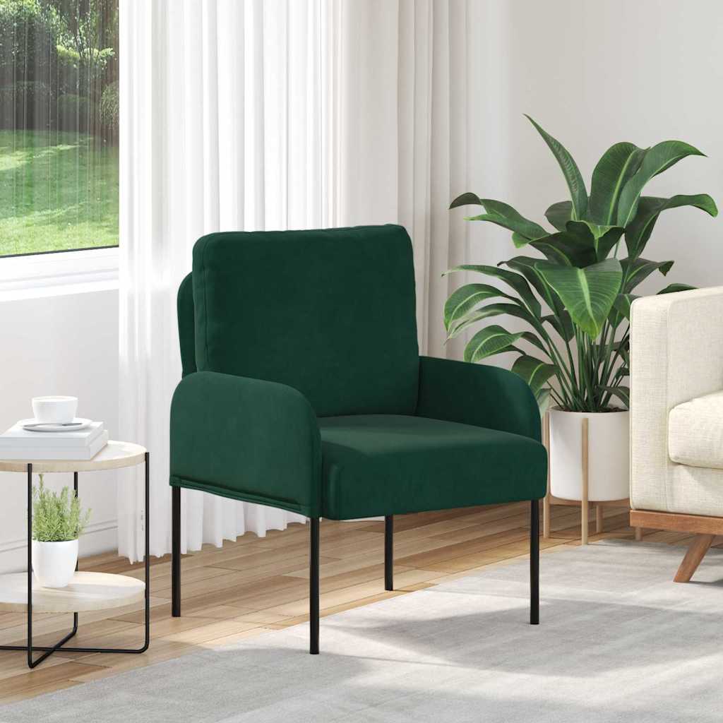 Divani con cuscino 55cm Verde Scuro Legno compensato | homemem39