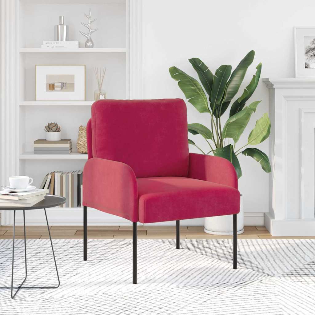 Divani con cuscino 55cm Rosso Vino Legno compensato | homemem39