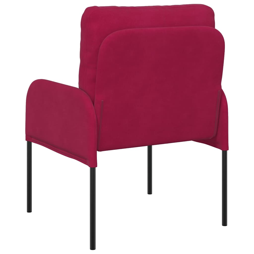 Divani con cuscino 55cm Rosso Vino Legno compensato