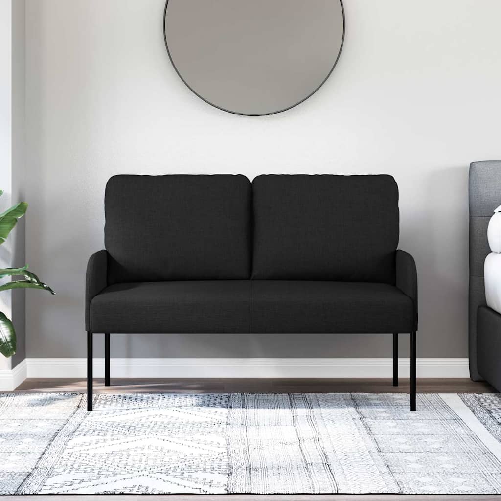 Divani con cuscino 110cm Nero Legno compensato