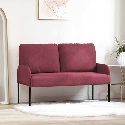 Divani con cuscino 110cm Rosso Vino Legno compensato