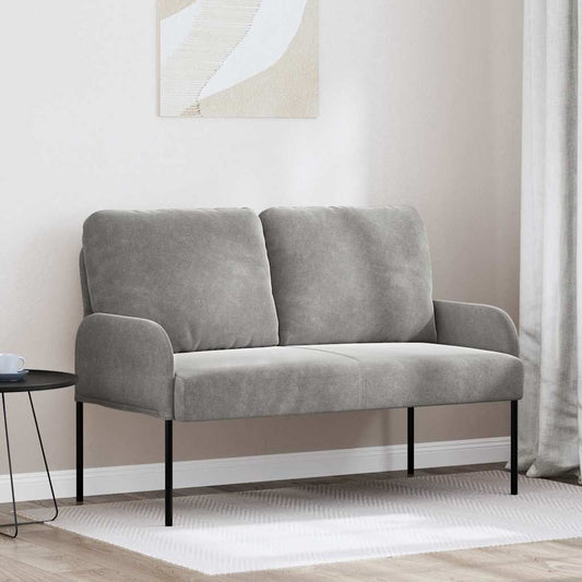 Divani con cuscino 110cm Grigio chiaro Legno compensato | homemem39