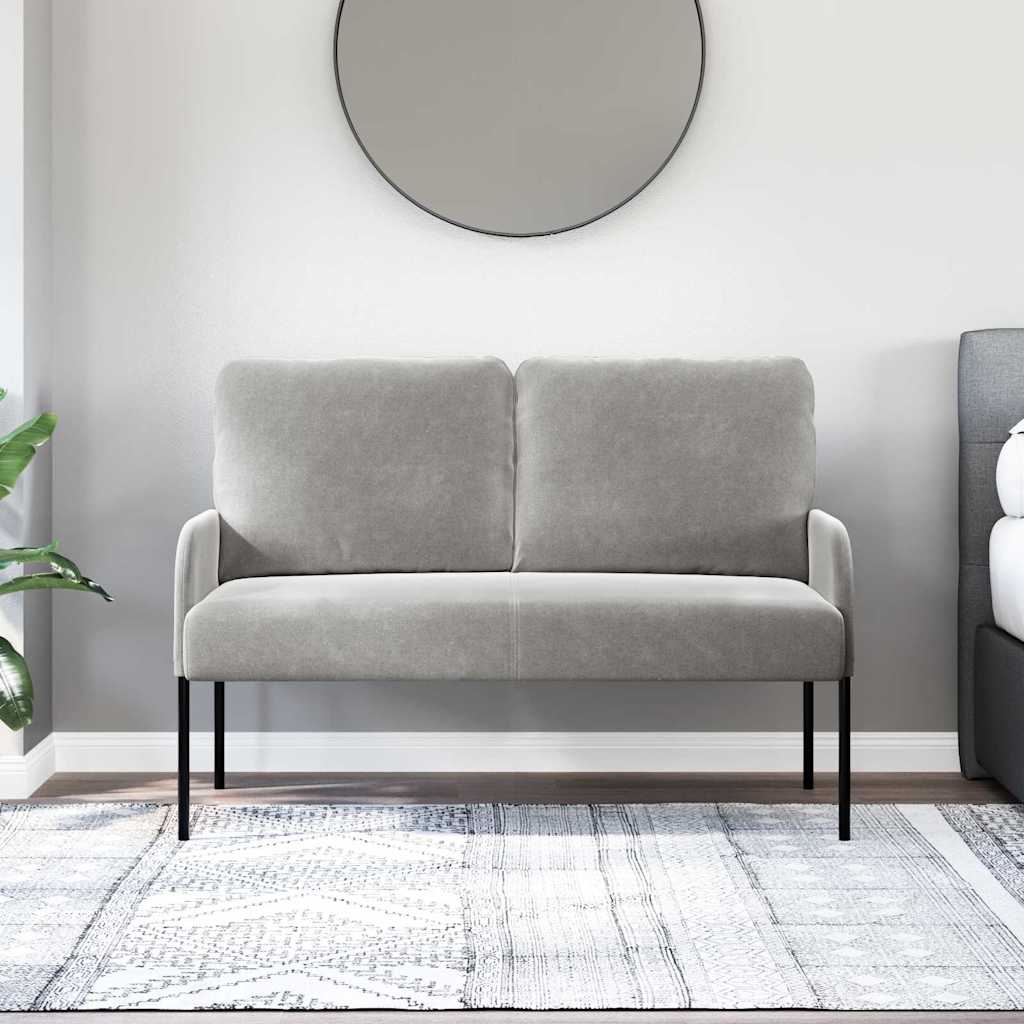 Divani con cuscino 110cm Grigio chiaro Legno compensato