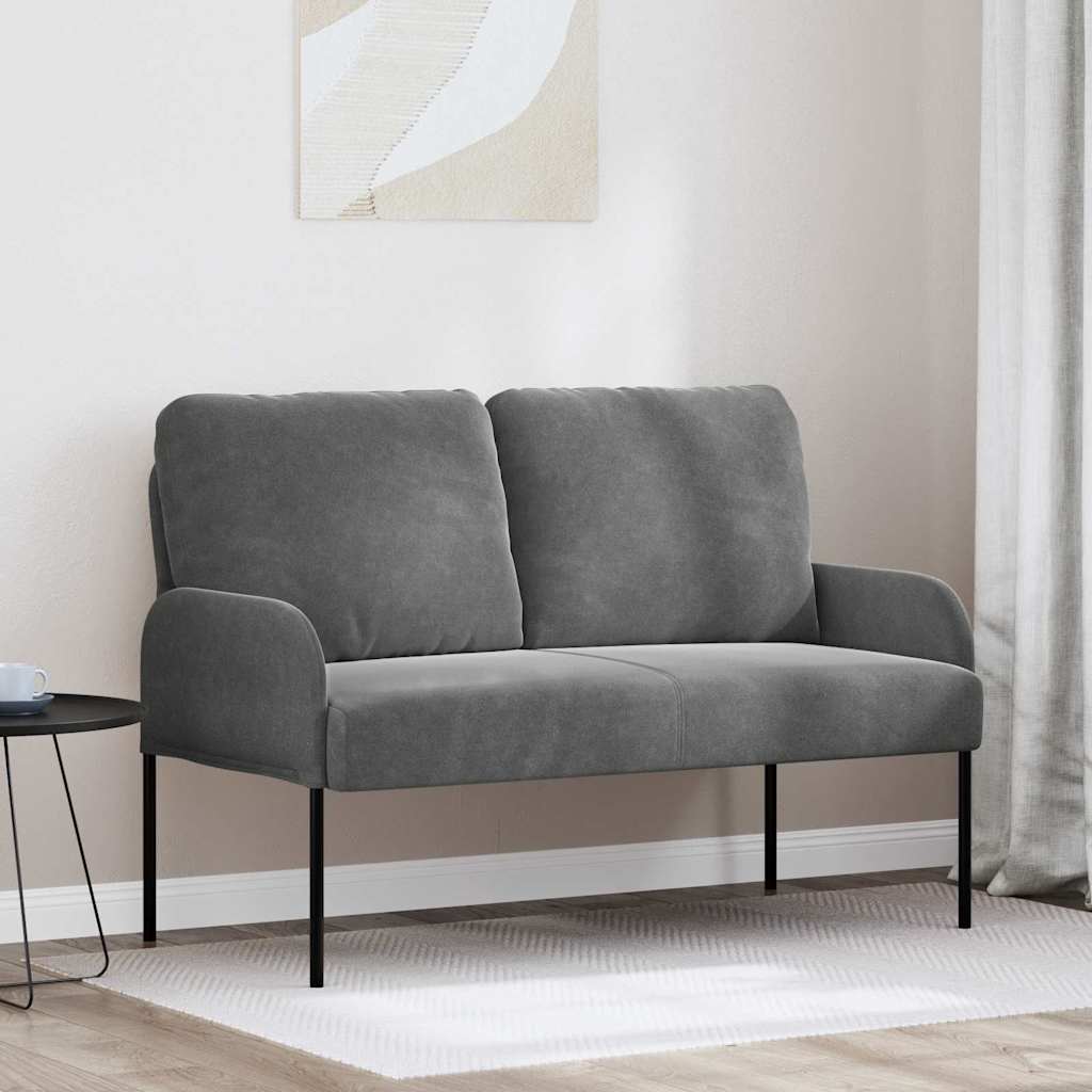 Divani con cuscino 110cm Grigio scuro Legno compensato