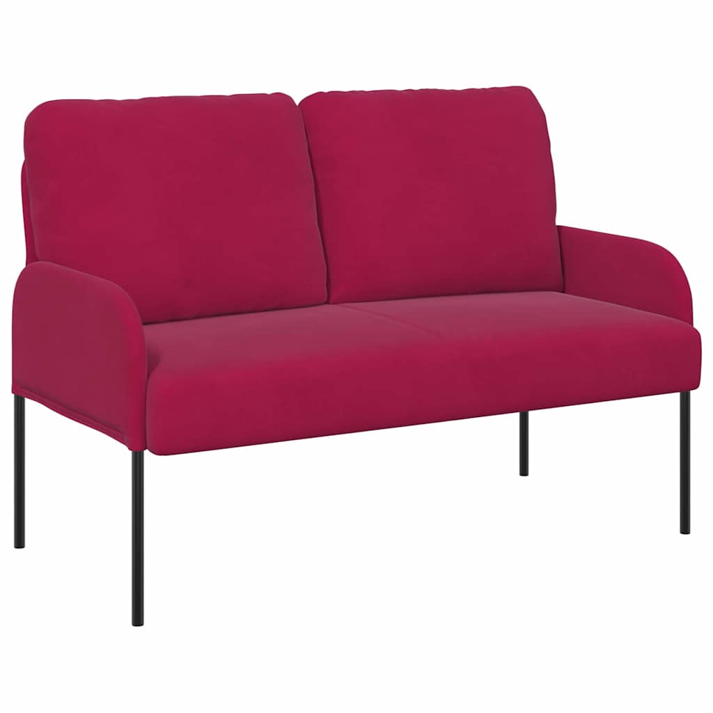 Divani con cuscino 110cm Rosso Vino Legno compensato | homemem39