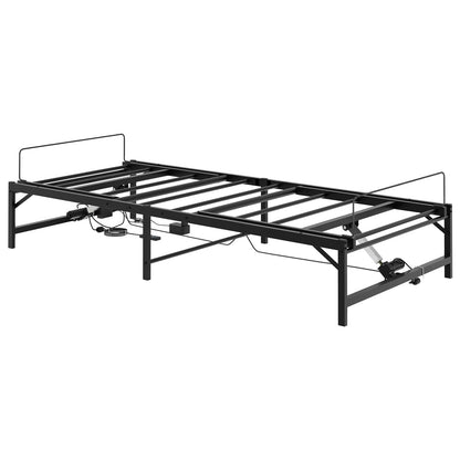 Telaio Letto Elettrico Regolabile Nero 75 x 190 cm Acciaio