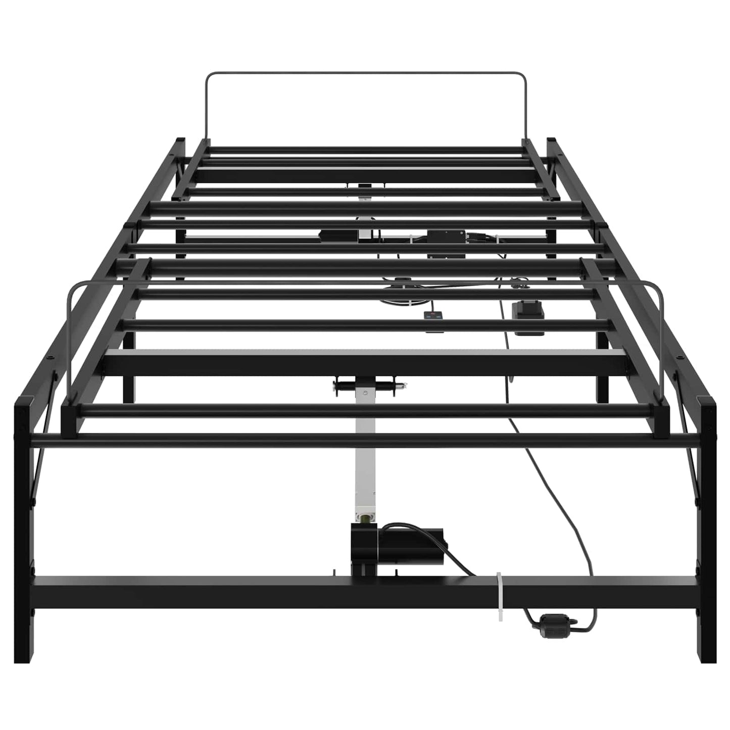 Telaio Letto Elettrico Regolabile Nero 90 x 190 cm Acciaio