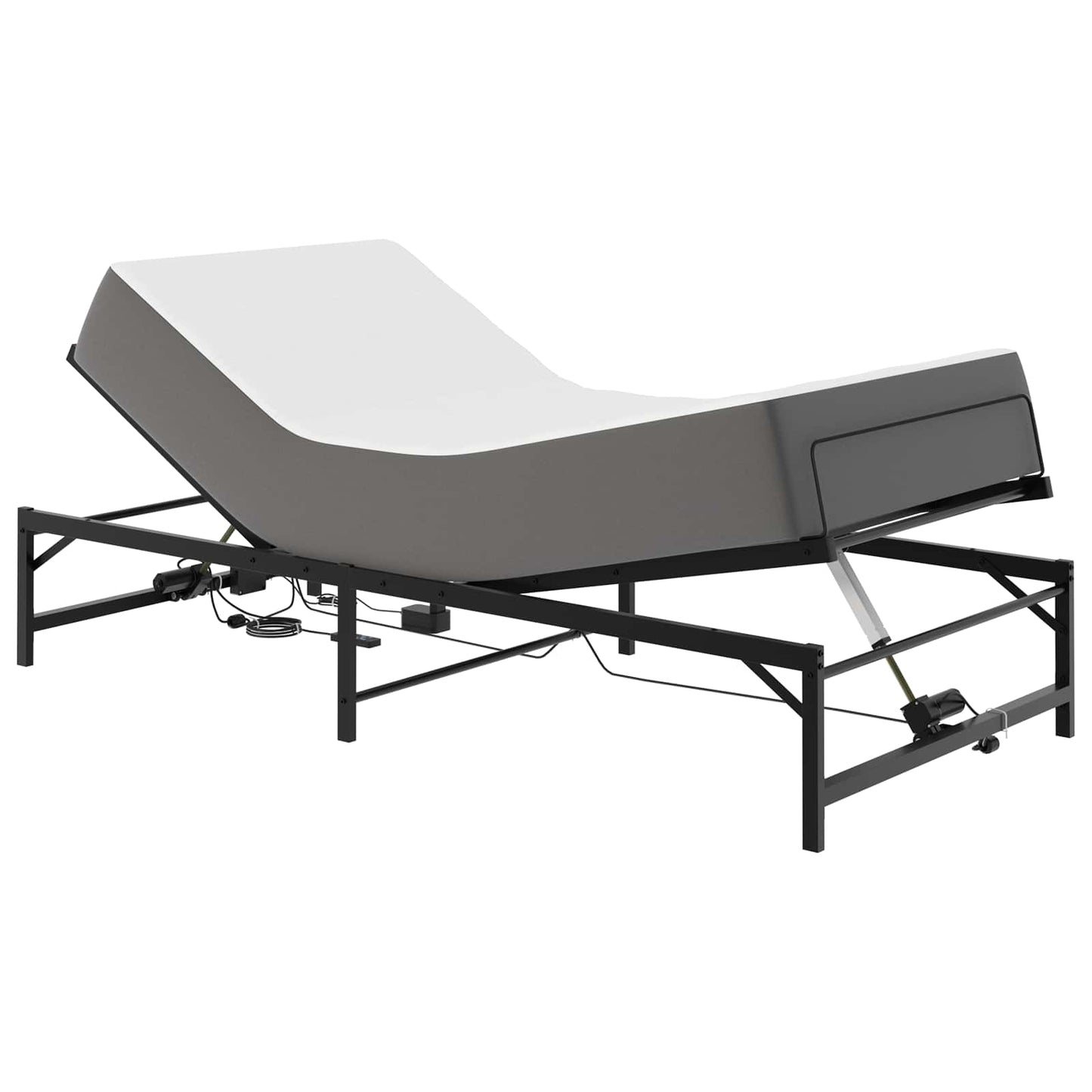 Telaio Letto Elettrico Regolabile Nero 90 x 190 cm Acciaio