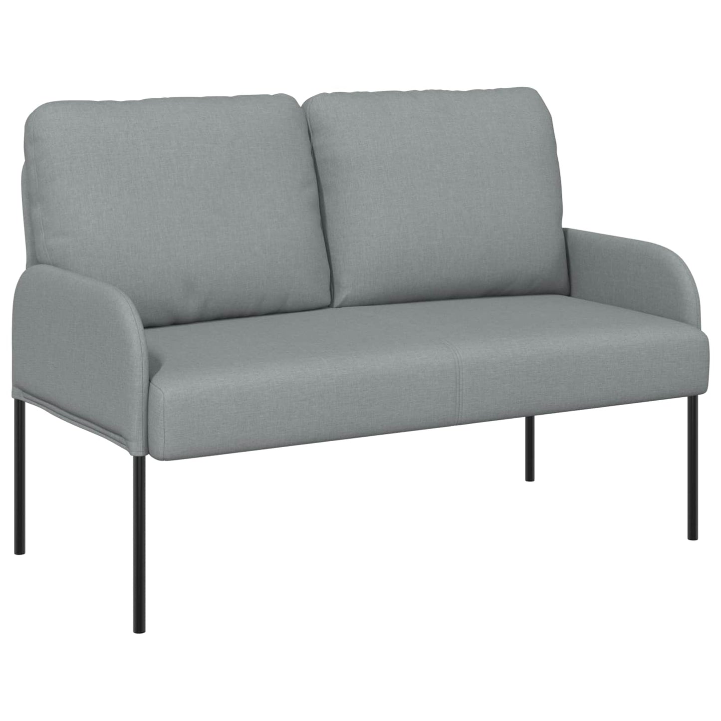 Set divani con cuscino 3 pcs Grigio chiaro 115 x 56 x 80 cm | homemem39